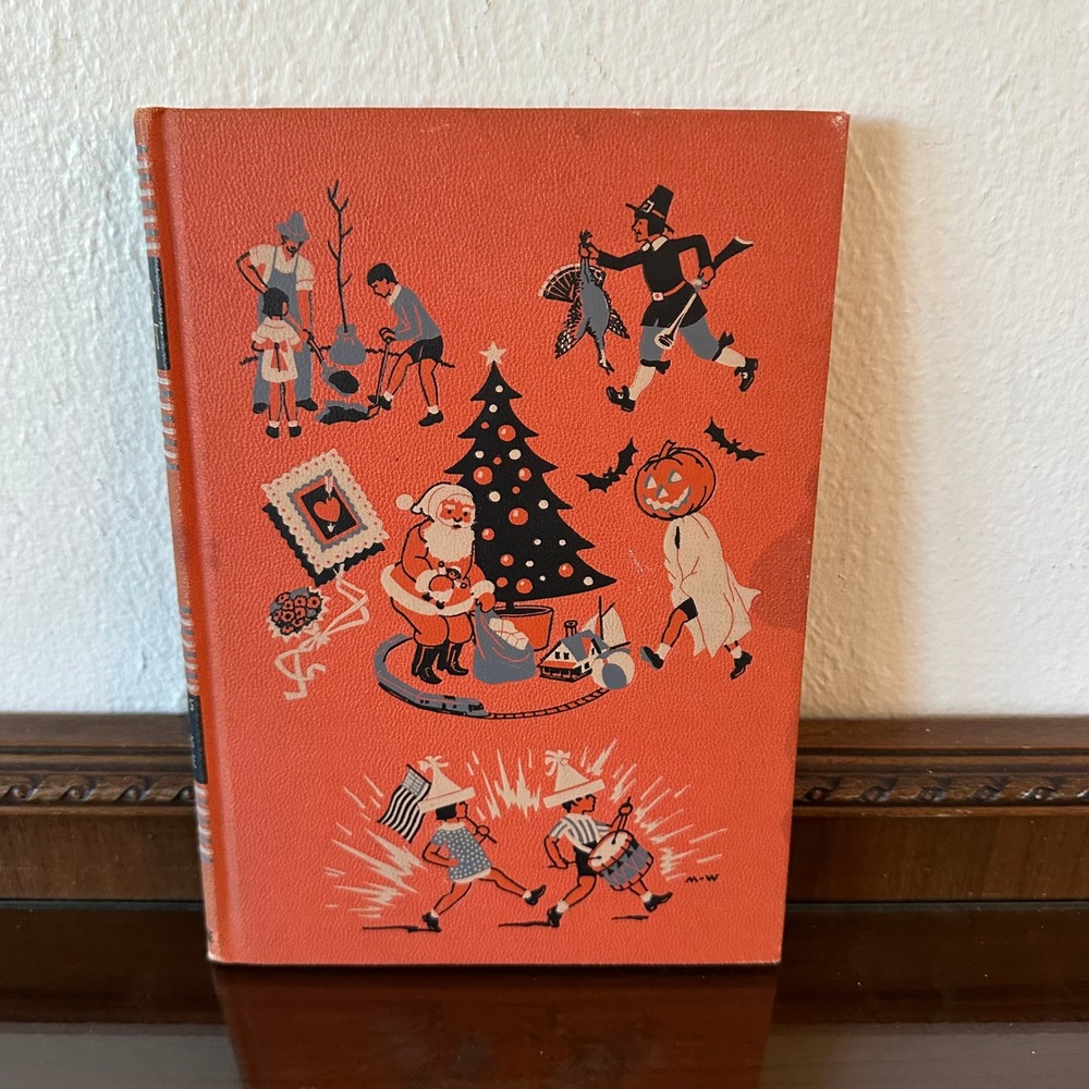 1947 Childcraft Vol 6 Holidays & Famous People Quarrie Corp Hardcover Halloween - Picture 2 of 7